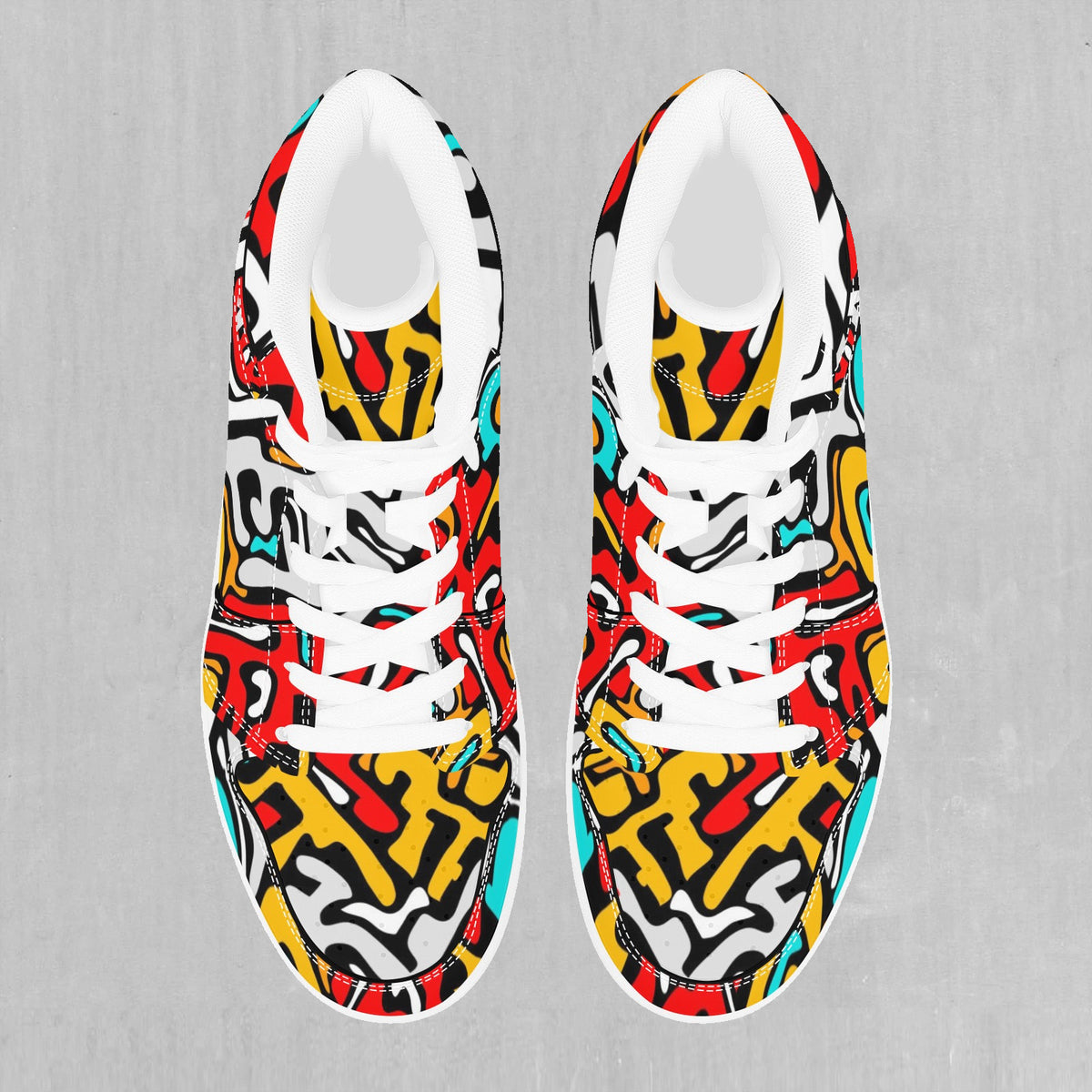 Street Graffiti High Top Sneakers