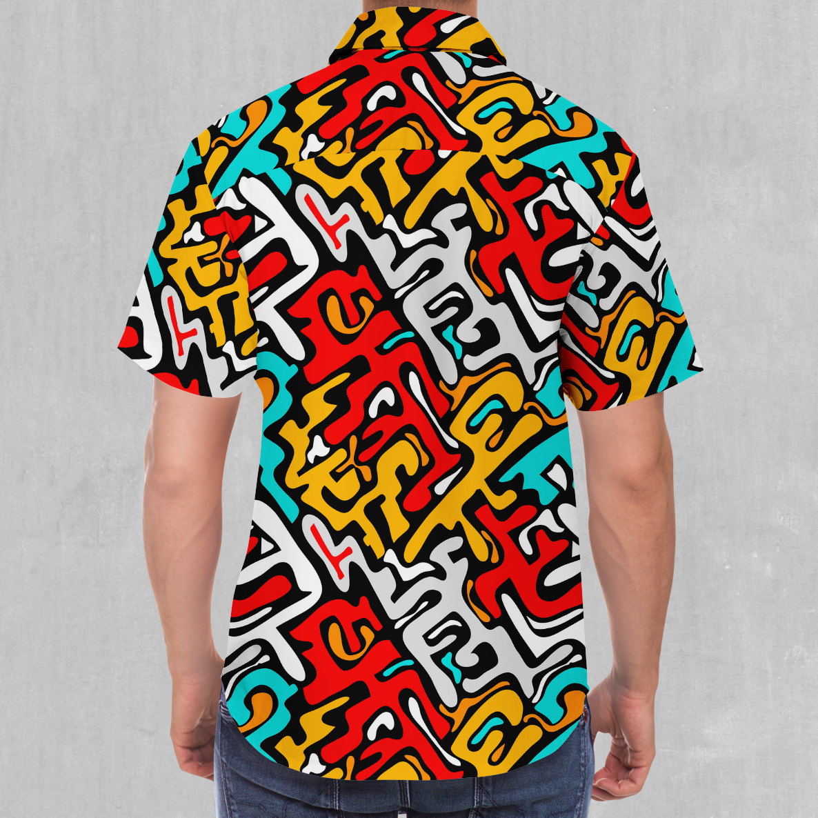 Street Graffiti Button Down Shirt