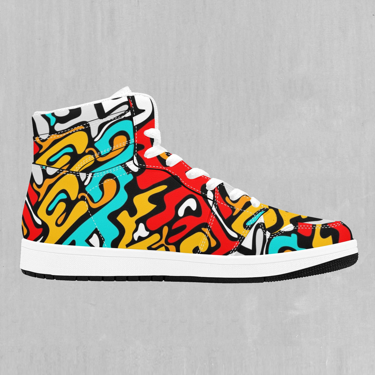 Street Graffiti High Top Sneakers