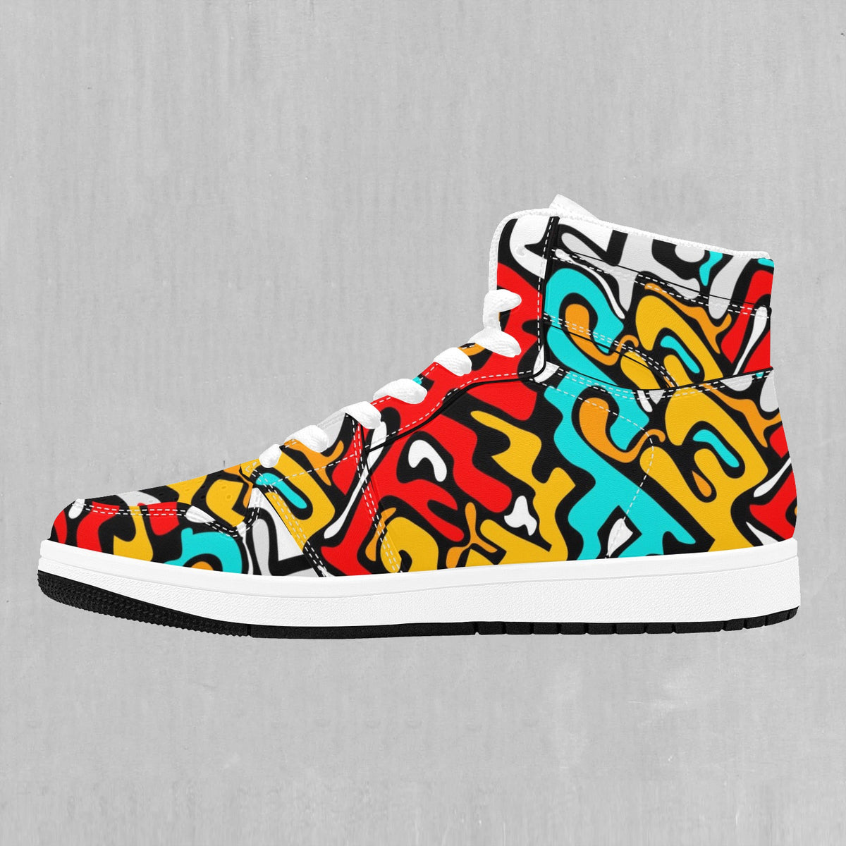 Street Graffiti High Top Sneakers