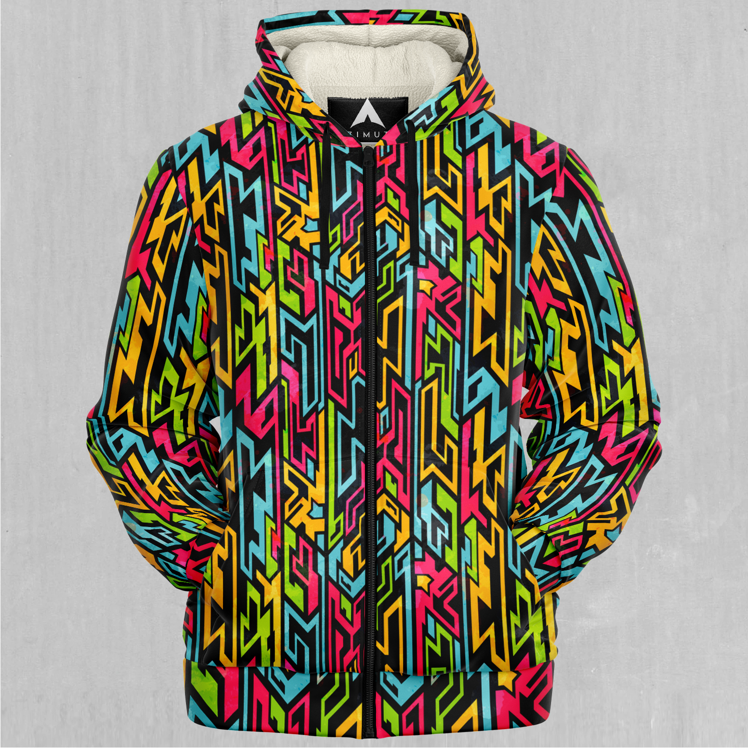 Street Jigsaw Sherpa Hoodie