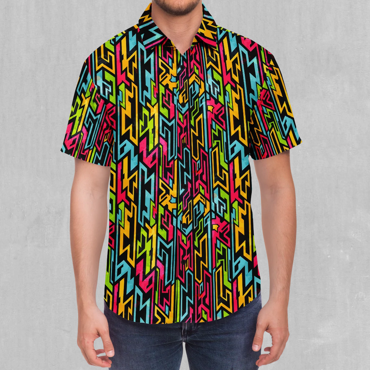 Street Jigsaw Button Down Shirt