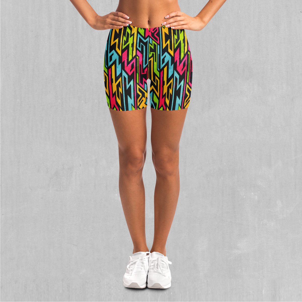 Street Jigsaw Yoga Shorts