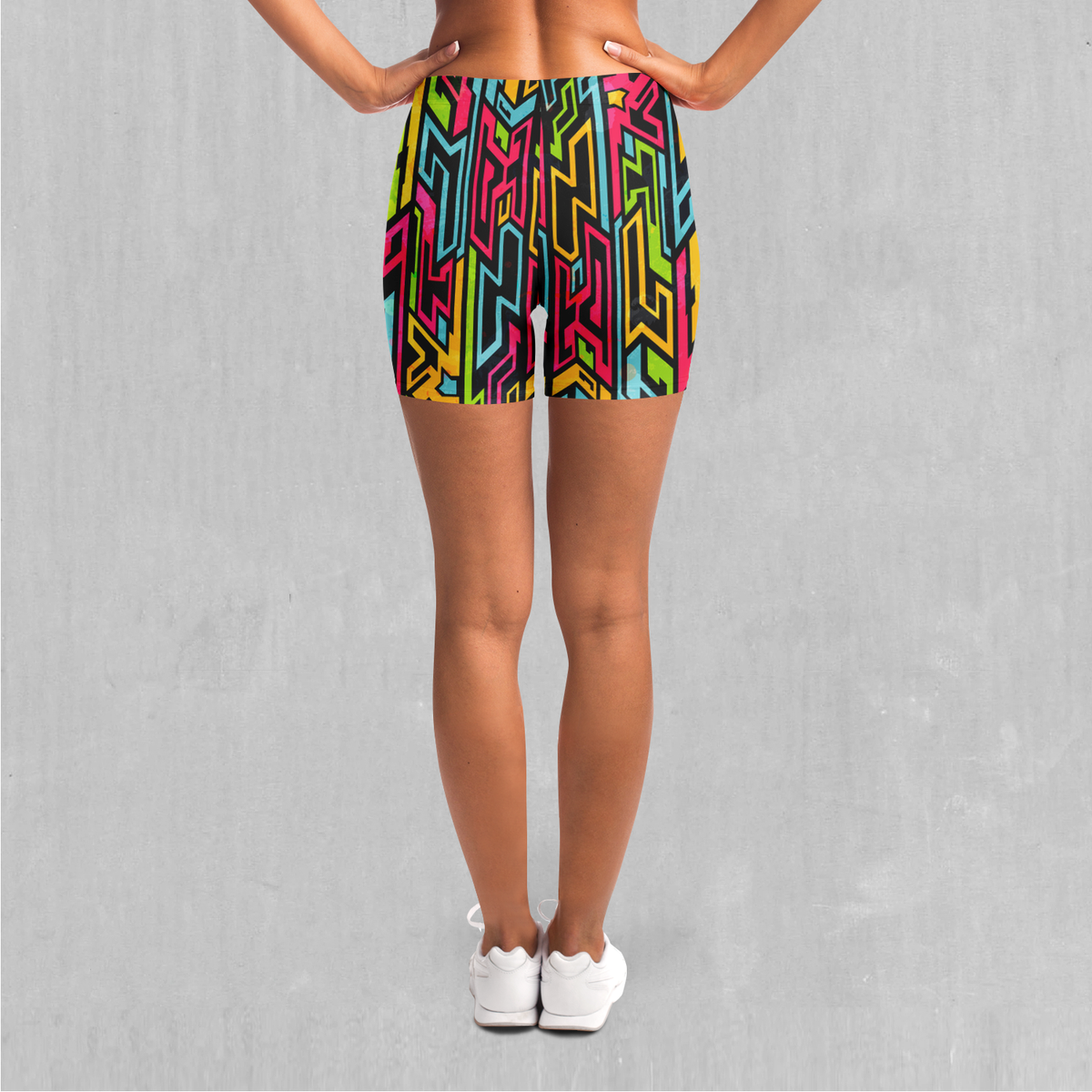 Street Jigsaw Yoga Shorts