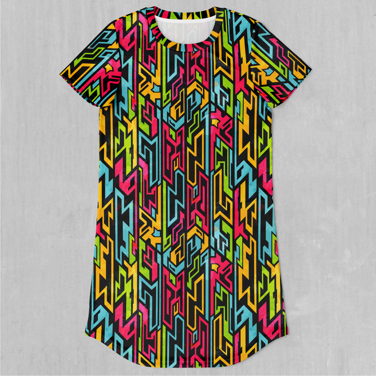 Street Jigsaw T-Shirt Dress