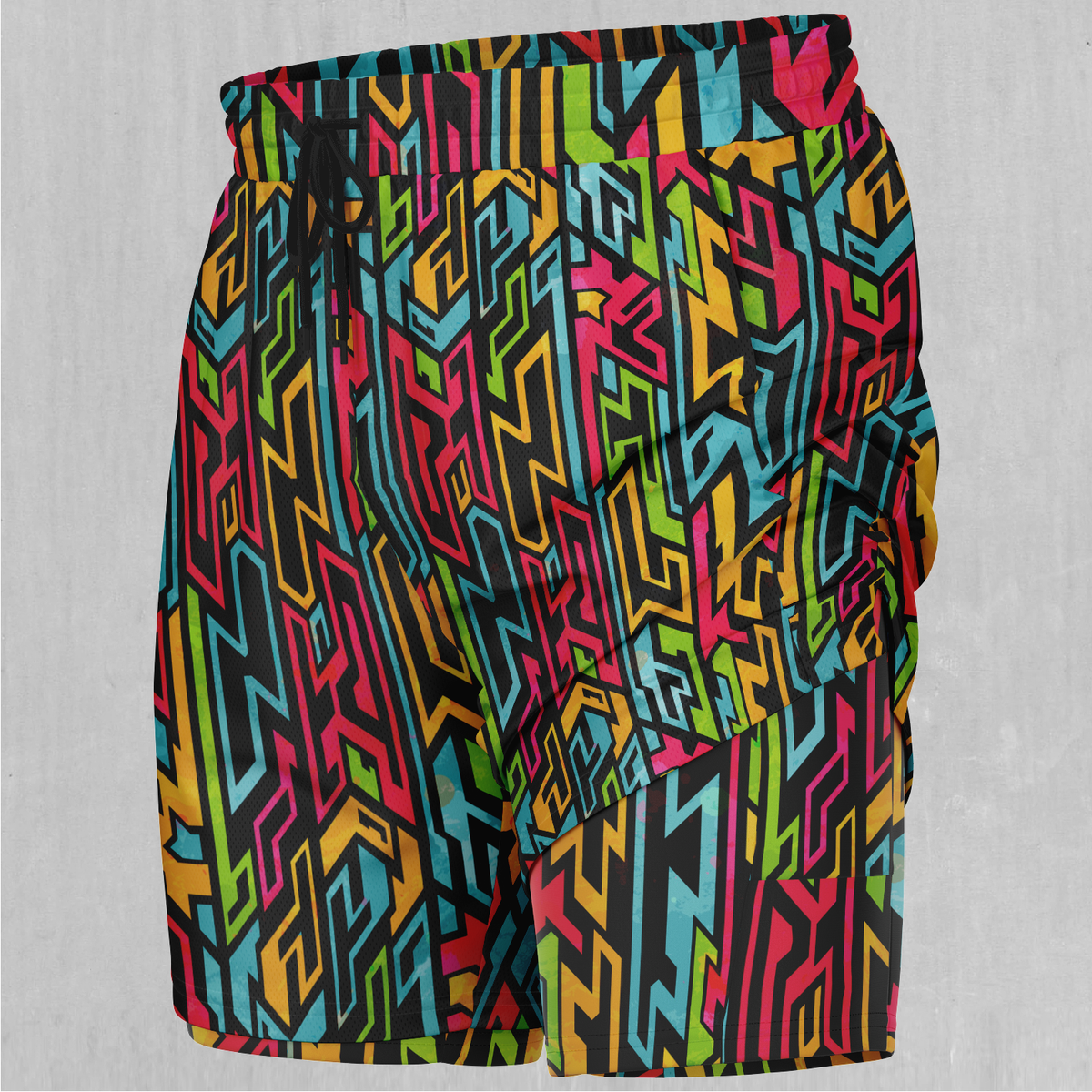 Street Jigsaw Men's 2 in 1 Shorts