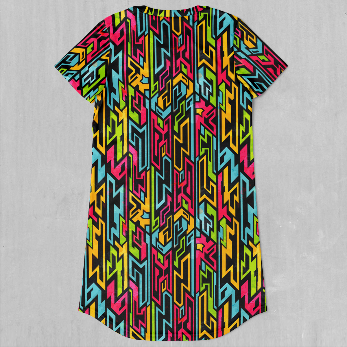 Street Jigsaw T-Shirt Dress