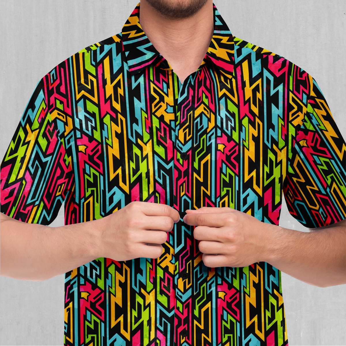 Street Jigsaw Button Down Shirt