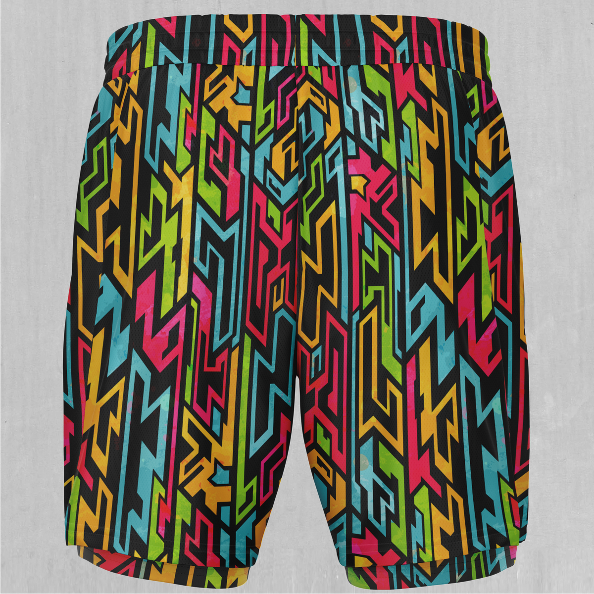 Street Jigsaw Men's 2 in 1 Shorts