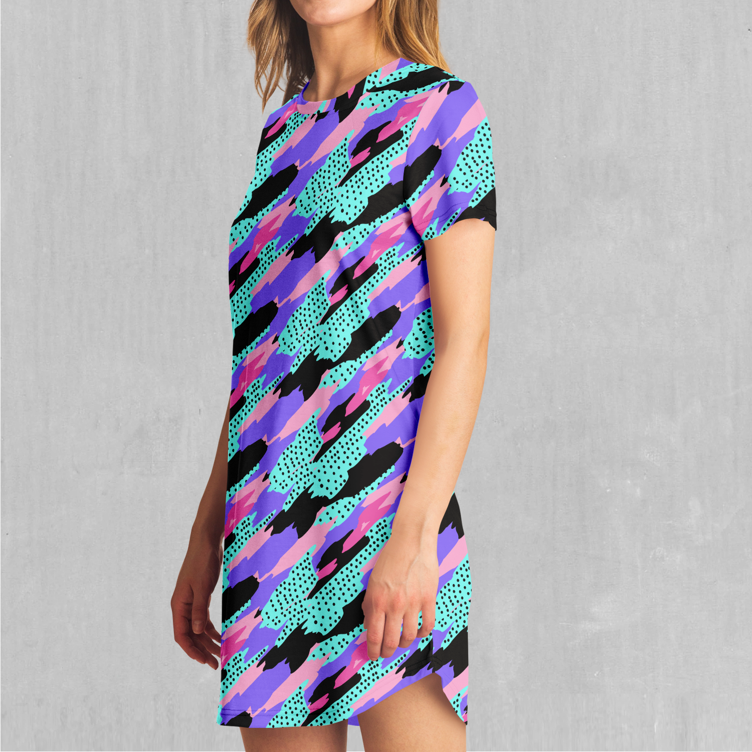 camo t shirt dress Tiger Stripe Volcanic Ember Womens T-shirt Shirt Dress I Gussied Up Online Boutique Rock a laid Vapor Camo T-Shirt Dress |