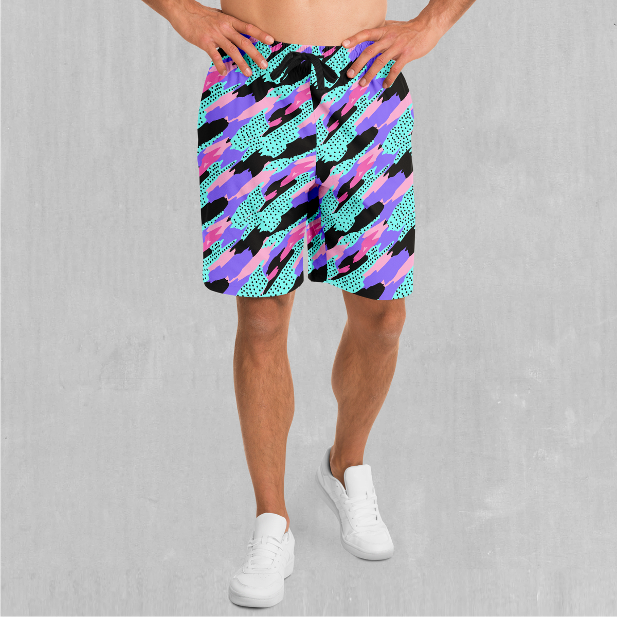 Vapor Camo Shorts - Festival Clothing, Rave Outfits, EDM Gear