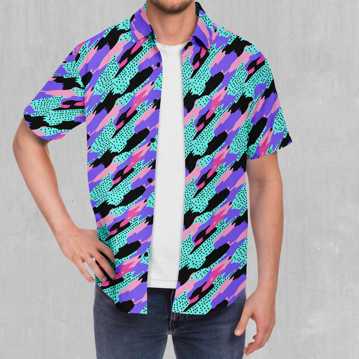 Vapor Camo Button Down Shirt