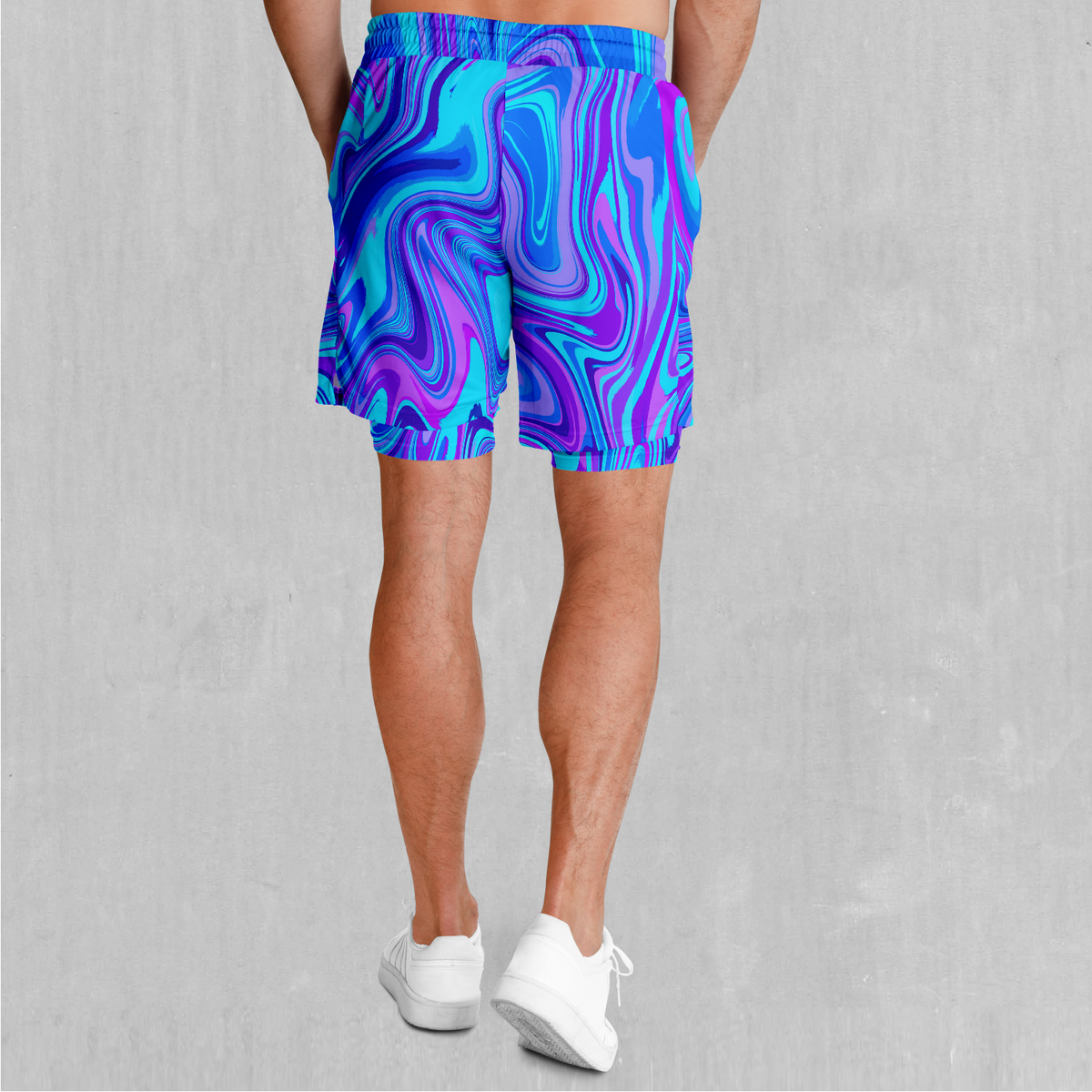 Vapor Drip Men's 2 in 1 Shorts