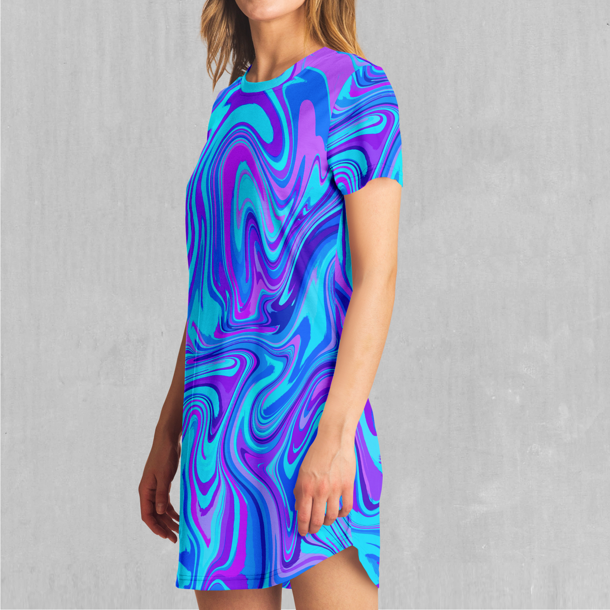 Vapor Drip T-Shirt Dress