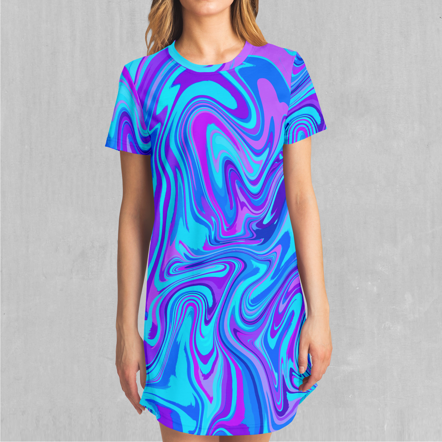 Vapor Drip T-Shirt Dress
