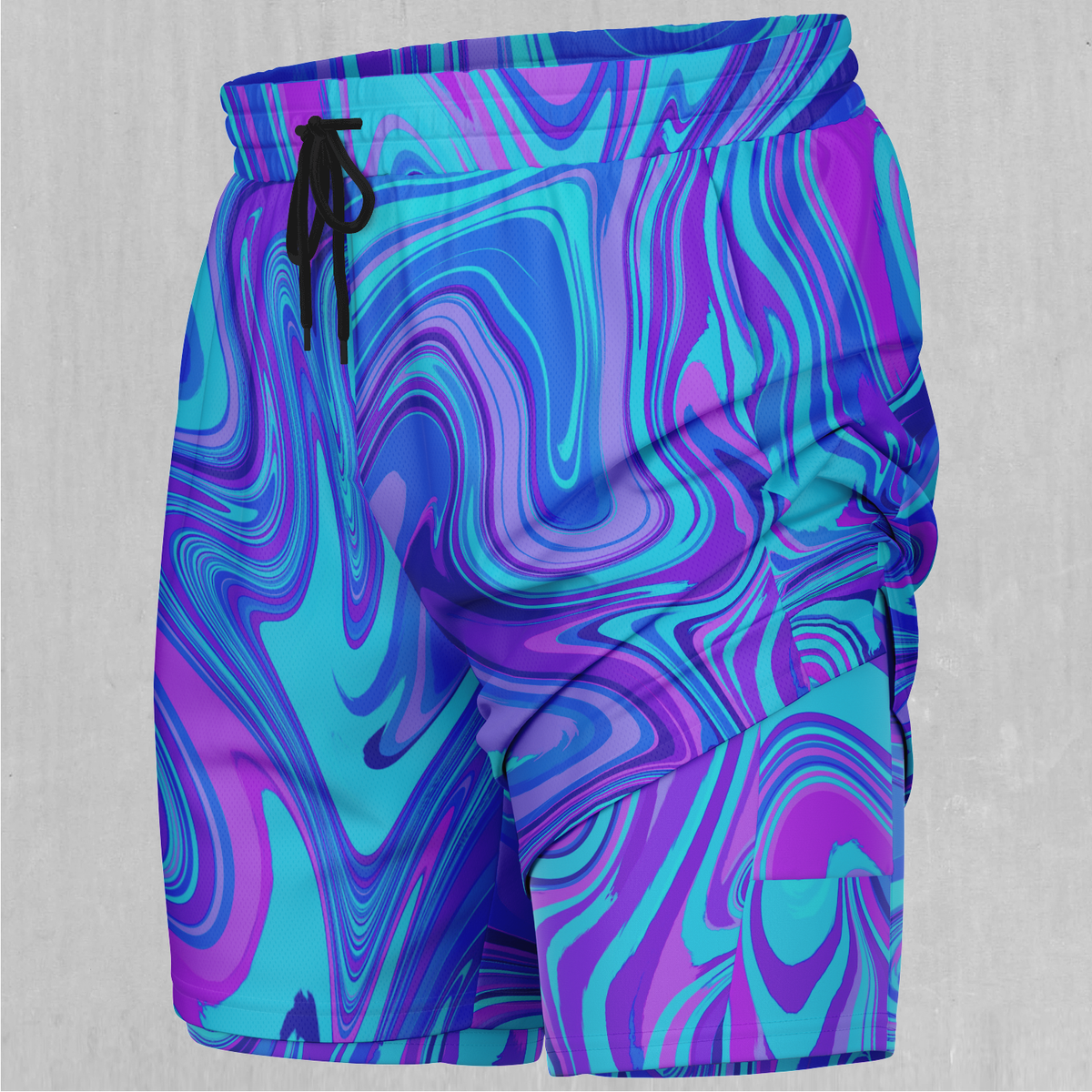 Vapor Drip Men's 2 in 1 Shorts