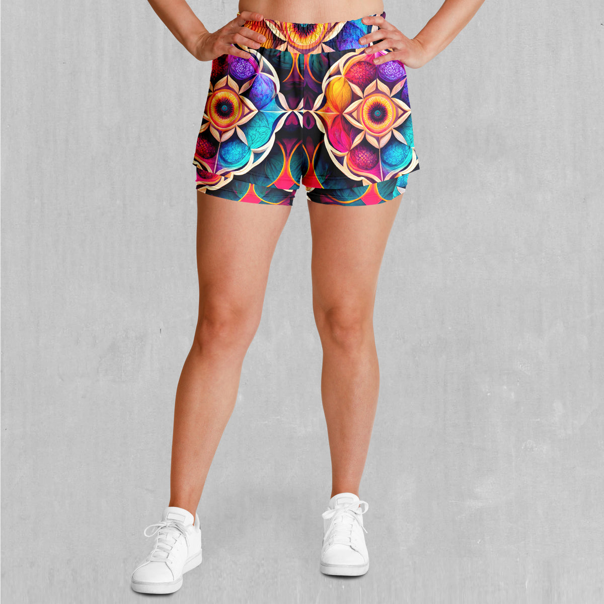 Blossoming Spectrum Women's 2-in-1 Shorts