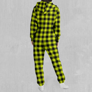 Yellow Checkered Plaid Onesie
