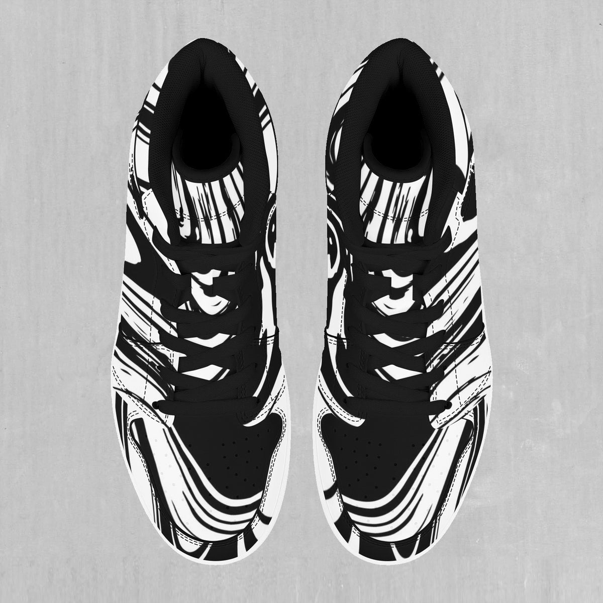 Yin Yang Drip High Top Sneakers