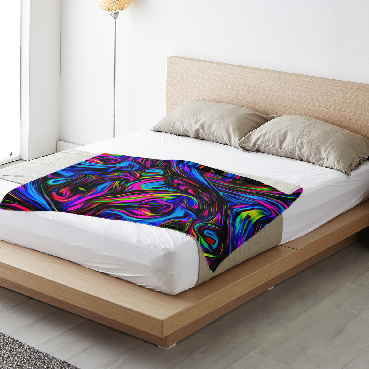 Psychedelic Waves Blanket