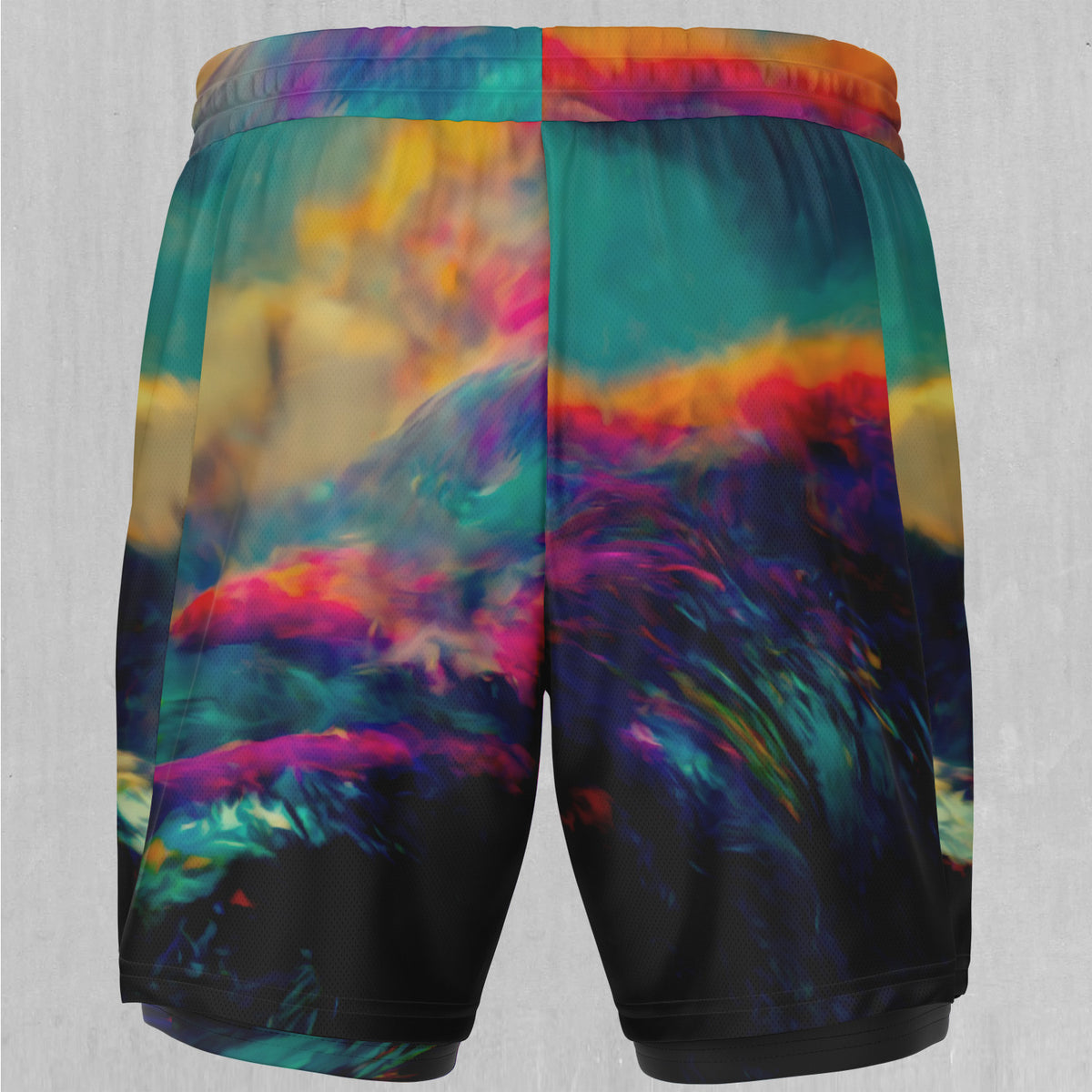 Mind-Bending Sea Men's 2 in 1 Shorts